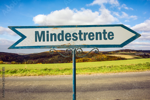 Schild 251 - Mindestrente photo