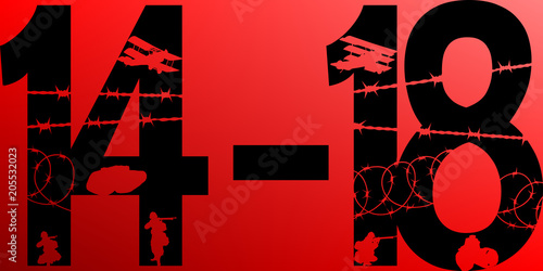 Première Guerre Mondiale 14-18 Rouge