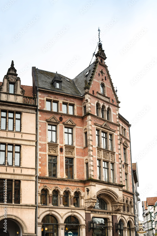HANNOVER, GERMANY- March 13, 2018 : Street view of downtown in Hannover, Germany.