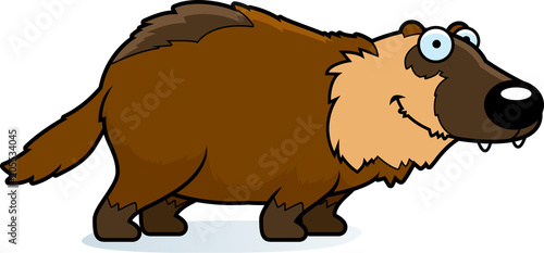 Cartoon Wolverine Smiling