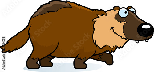 Cartoon Wolverine Walking