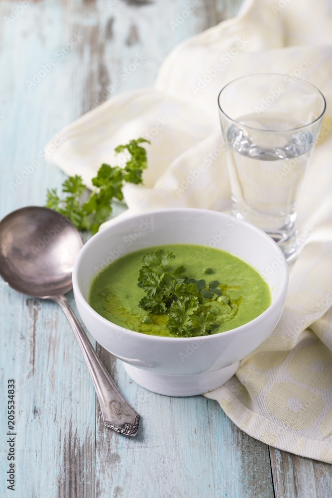 Pea soup with parsley Pea soup with parsley