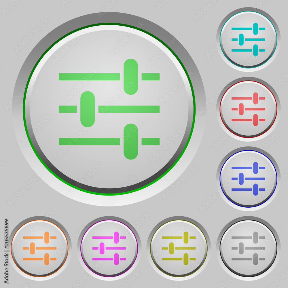 Adjustment push buttons Adjustment push buttons