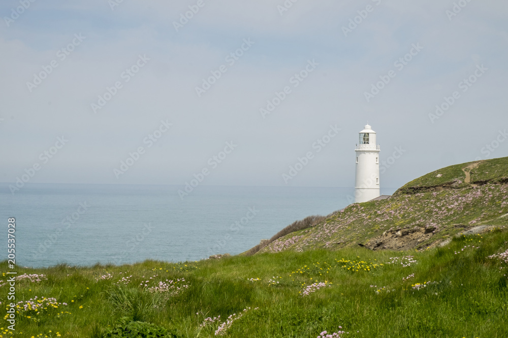 Lighthouse Treyarnon Bay Cornwall
