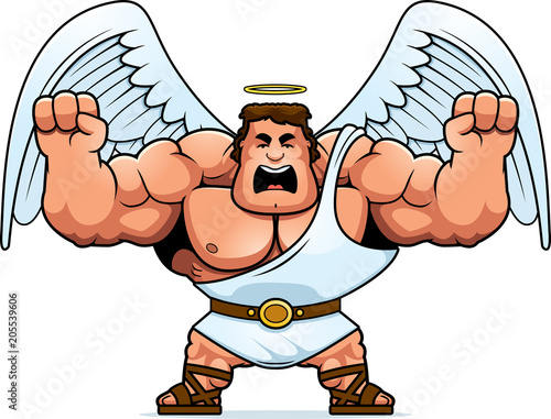 Cartoon Angel Angry