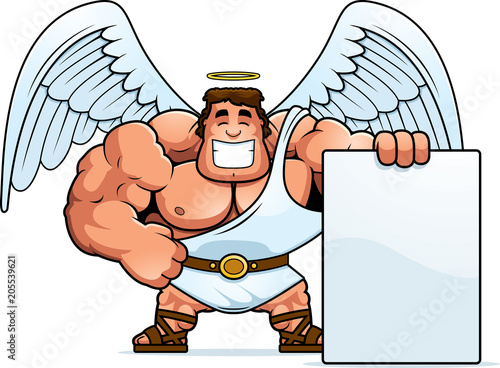 Cartoon Angel Sign