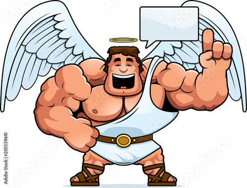 Cartoon Angel Talking