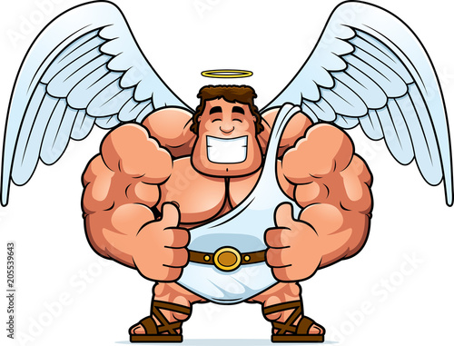 Cartoon Angel Thumbs Up