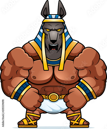 Cartoon Anubis Mad