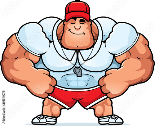 Cartoon Coach Confident