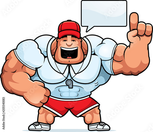 Cartoon Coach Talking