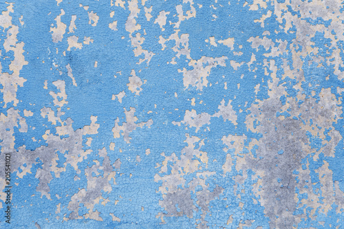 The blue wood texture with natural patterns. Fashionable youth background texture. Cracked paint.
