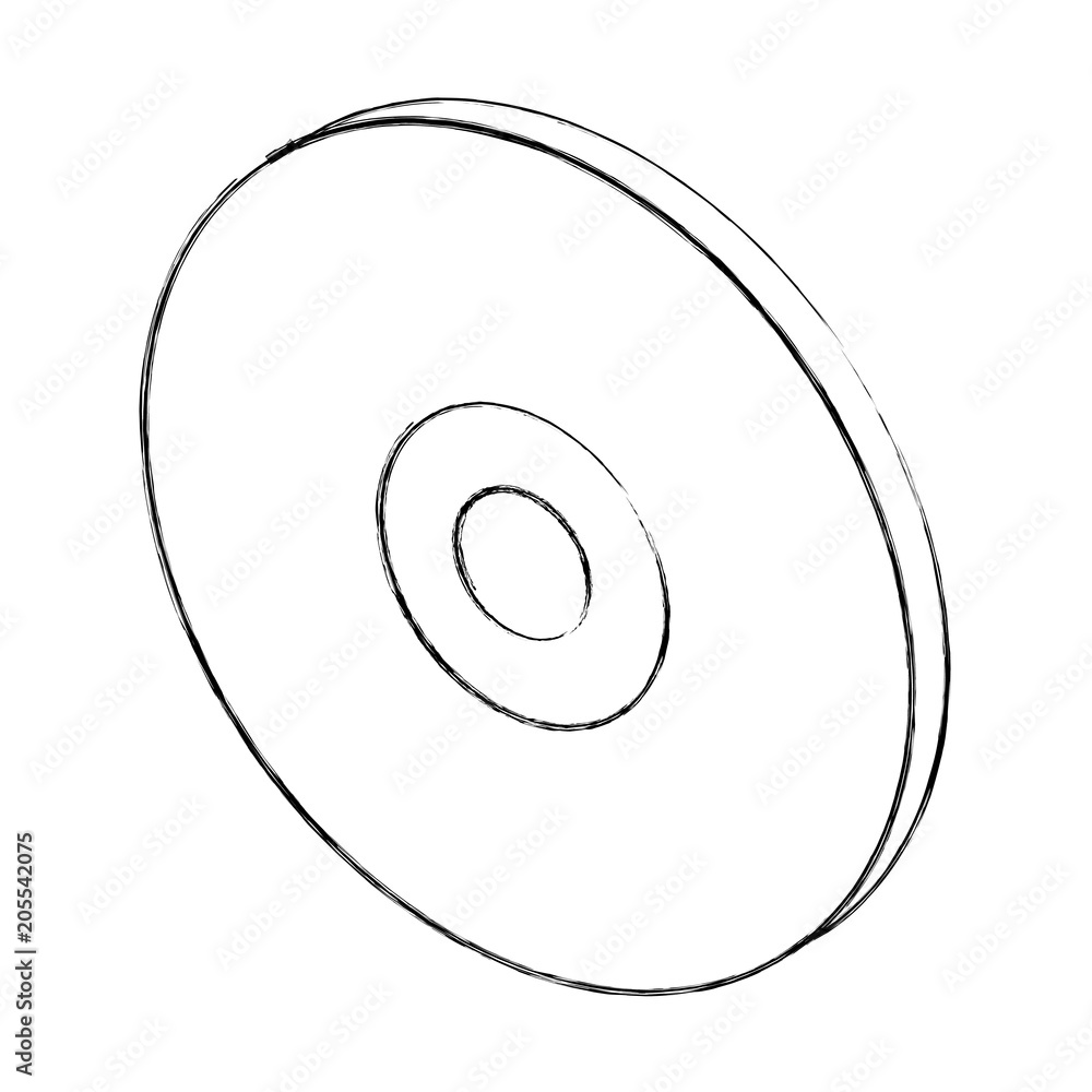compact disk dvd data isometric vector illustration sketch compact disk dvd data isometric vector illustration sketch