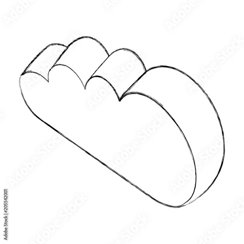 cloud computing storage isometric image vector illustration sketch