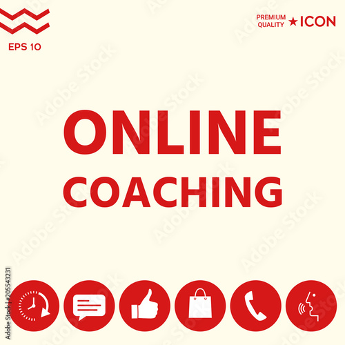 Online coaching icon