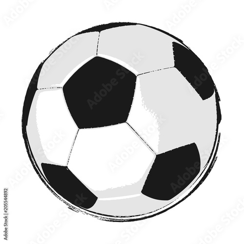 Gemalter Fußball