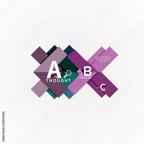 Abstract geometric option infographic banners, a b c steps process Free Download Abstract geometric option infographic banners, a b c steps process - GFXLoad