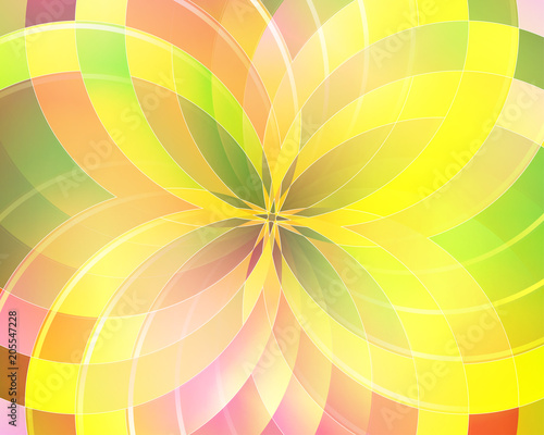 Abstract vector background composed of simple elements