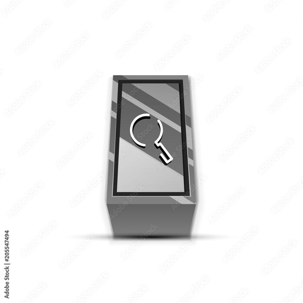 Search magnifyier web button, magnify icon. Modern magnifying glass sign, web site design or mobile app Search magnifyier web button, magnify icon. Modern magnifying glass sign, web site design or mobile app