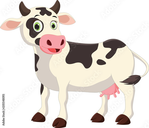 cute cow cartoon