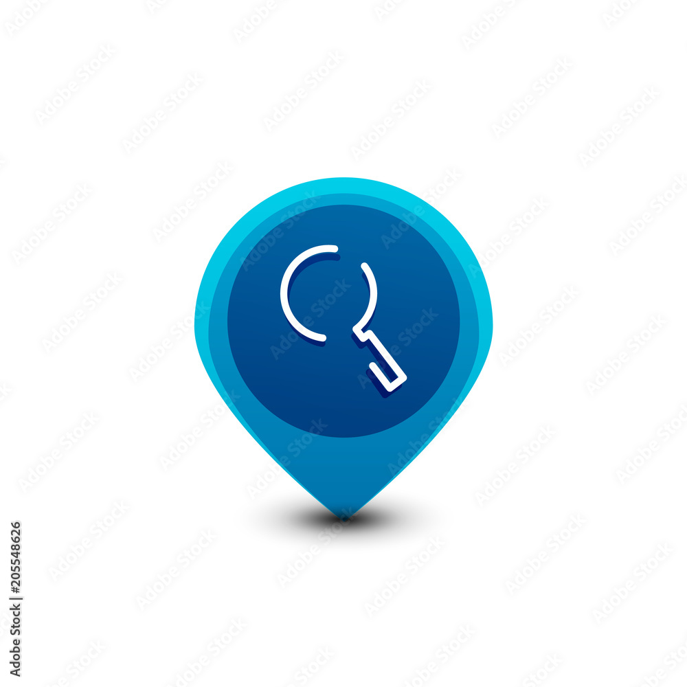 Search magnifyier web button, magnify icon. Modern magnifying glass sign, web site design or mobile app Search magnifyier web button, magnify icon. Modern magnifying glass sign, web site design or mobile app