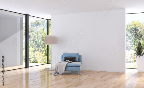 Wallpaper Mural Modern bright interiors apartment 3D rendering illustration Torontodigital.ca