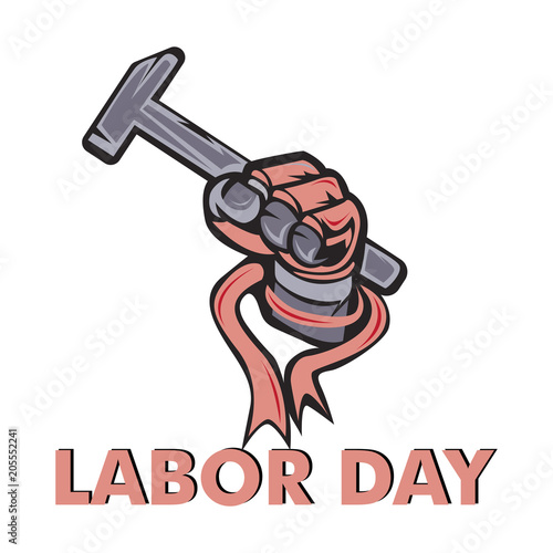 labor day vector logo