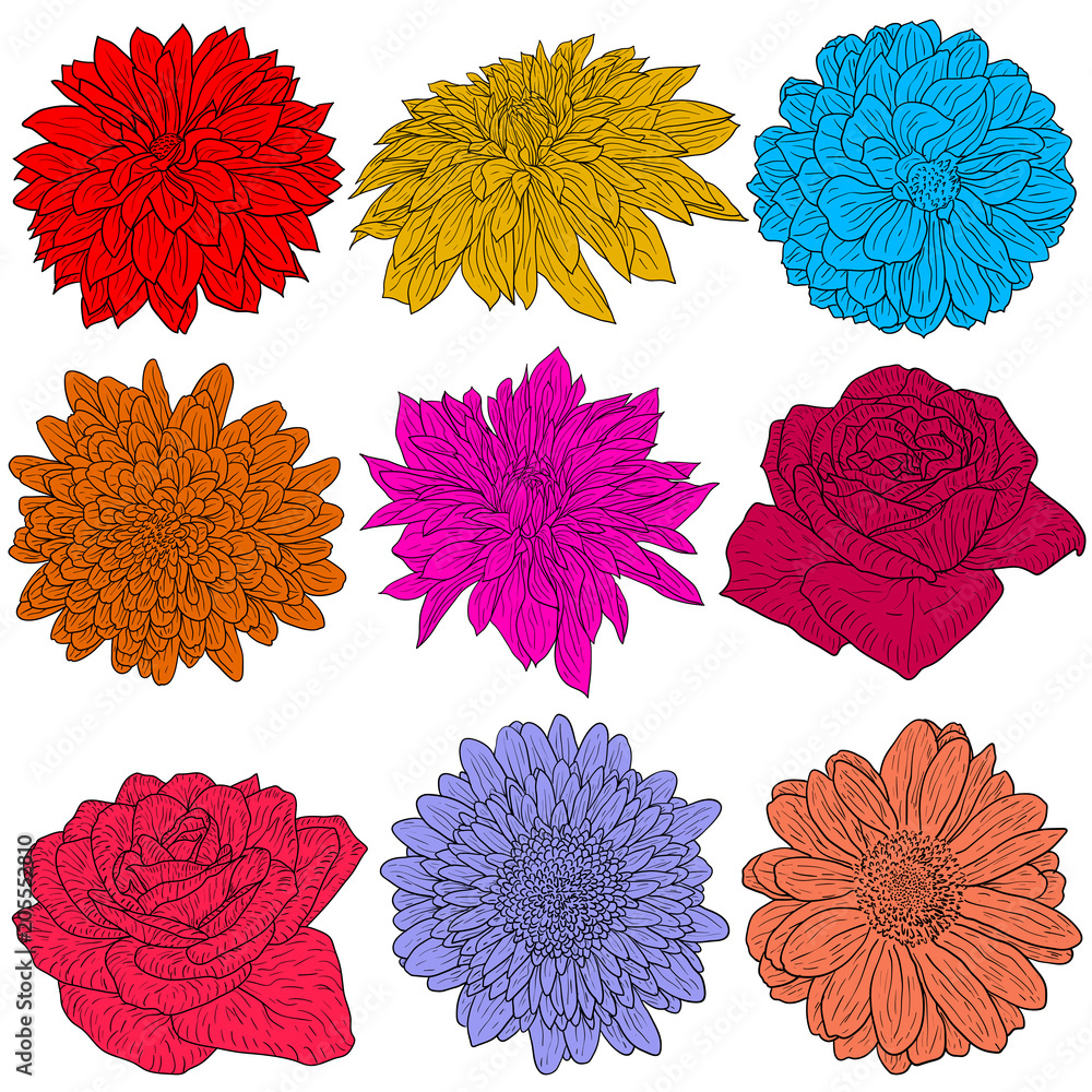 Flower Coloring Pages | Free, Printable Flower Coloring Sheets