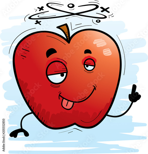 Drunk Cartoon Apple