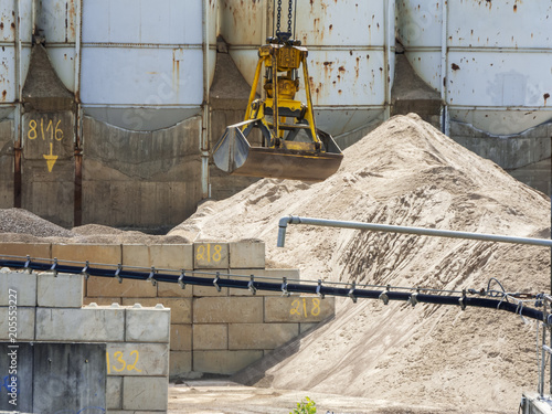 Excavator bucket yellow_horizontal photo