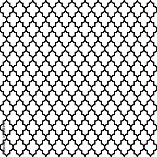Retro Seamless Pattern Oriental Black/White