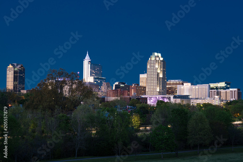 Raleigh  North Carolina Night Skyline