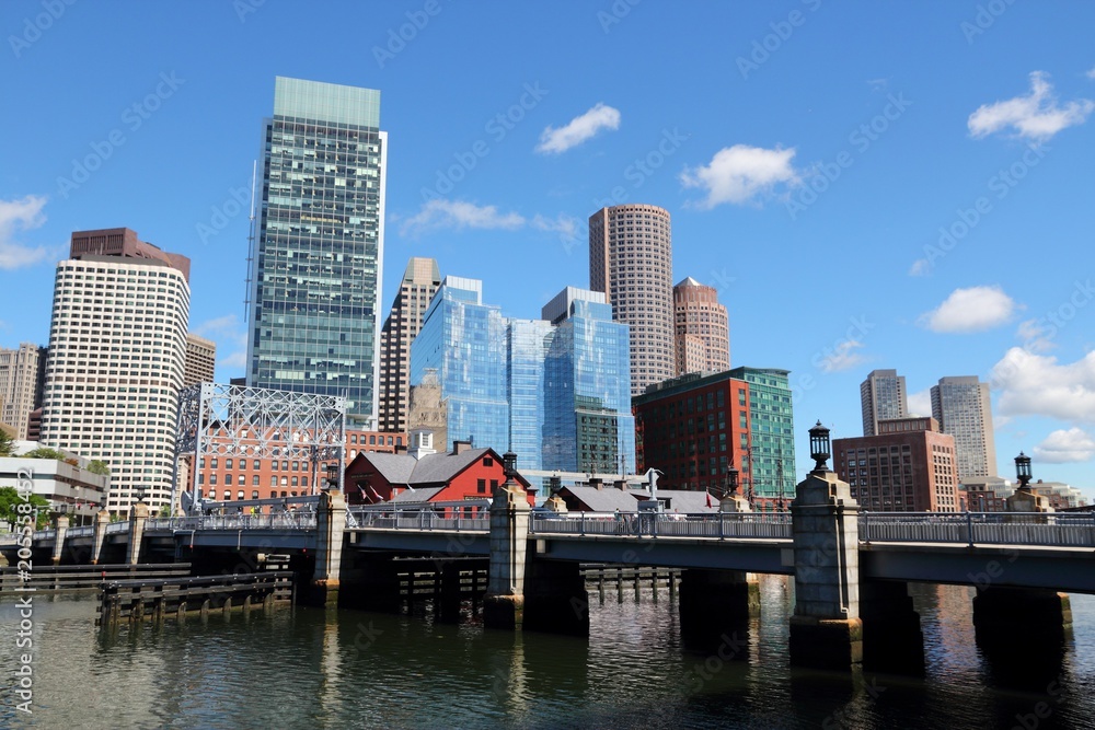 Boston city skyline