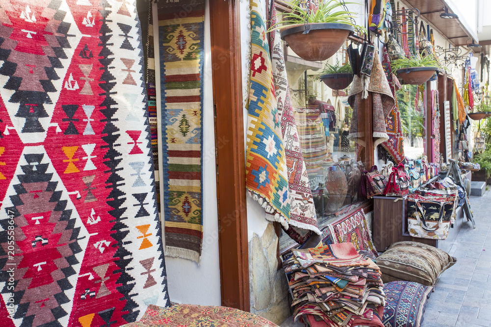 Turkey / Antalya, May 16th 2018, Antalya Kaleici Traditional carpet shop