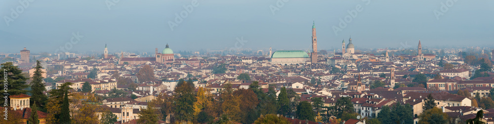 Panorama of Vicenza, Italy