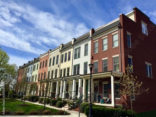 Row houses in the Brookland neighborhood of Washington, D.C.