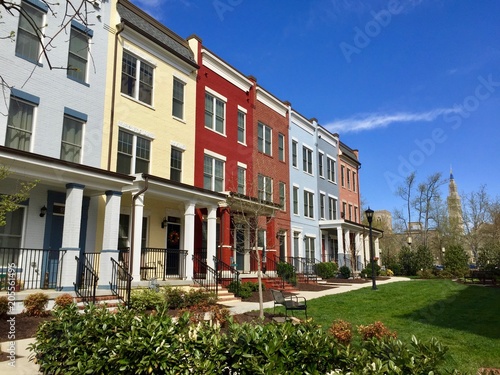 Row houses in the Brookland neighborhood of Washington, D.C.