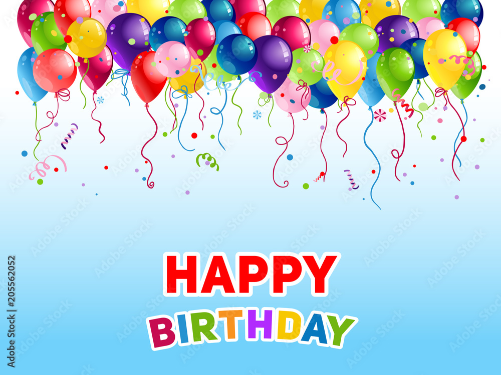 Birthday Bright holiday balloons Birthday Bright holiday balloons