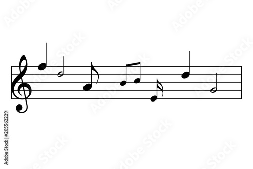 Notas y compases de musica.