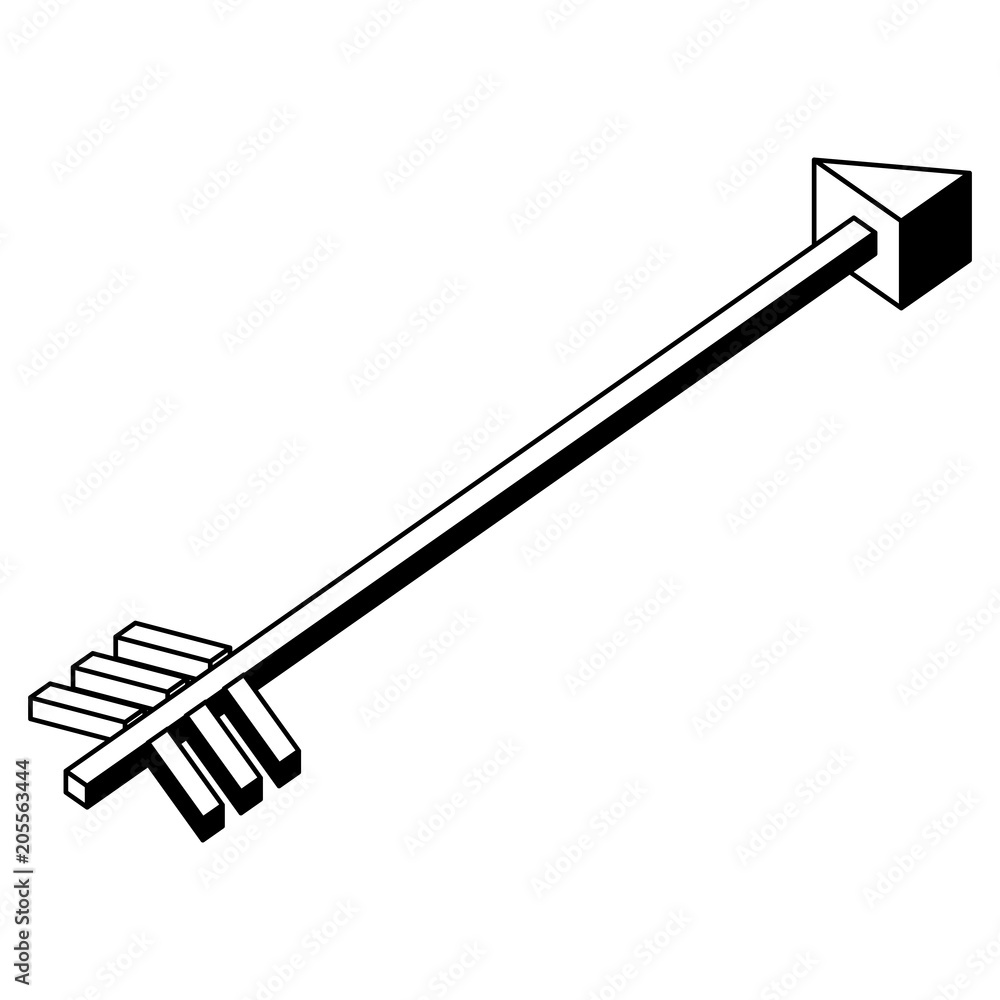 arrow for throw to target isometric icon vector illustration design arrow for throw to target isometric icon vector illustration design