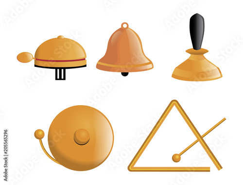 Several types of bells