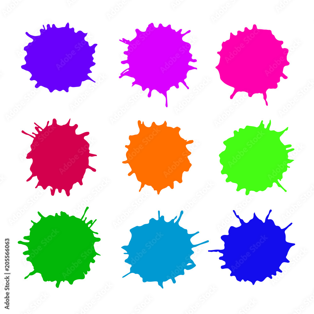 Abstract artistic paint drops Abstract artistic paint drops