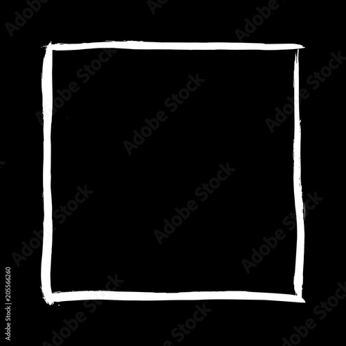 Paint strokes blank square frame