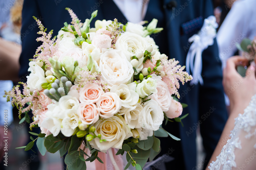 Beautiful wedding bouquet for bride Beautiful wedding bouquet for bride