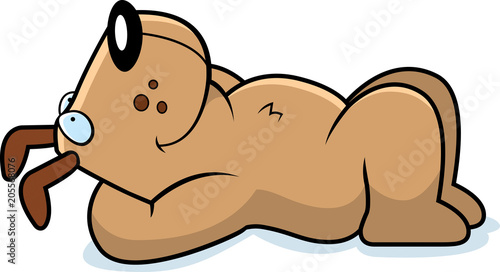 Cartoon Dog Resting
