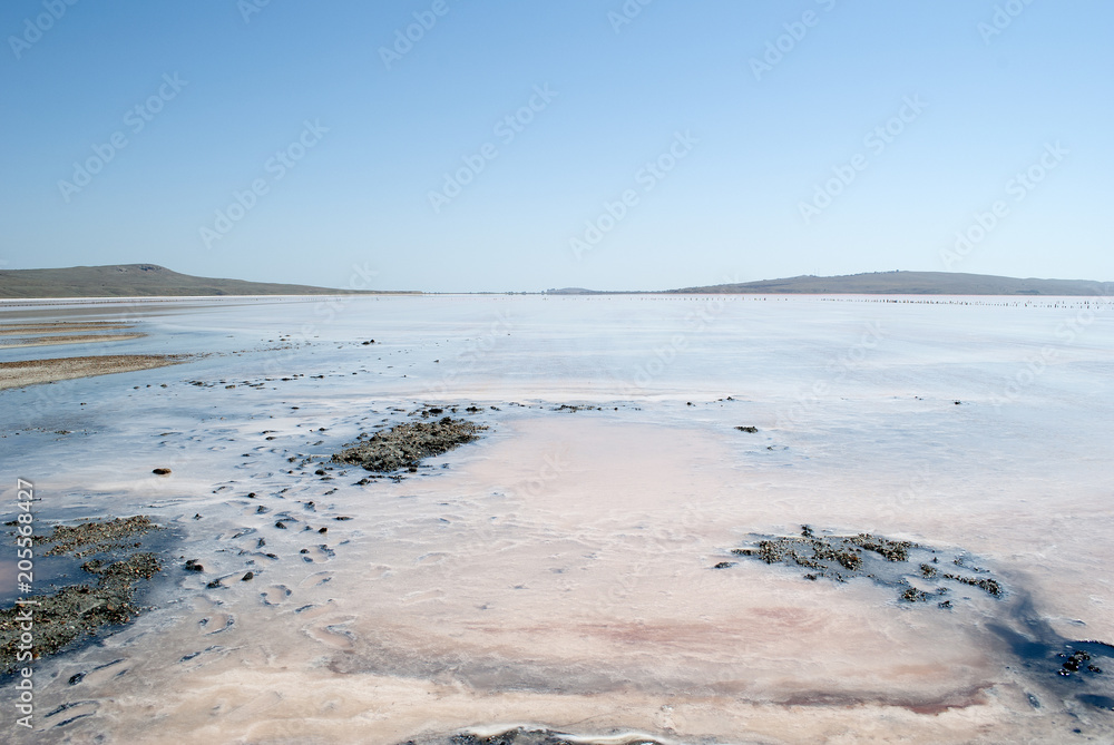 Crimea. Mud lake Chokrak