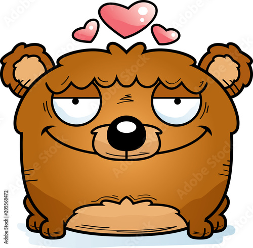 Cartoon Bear Cub Love