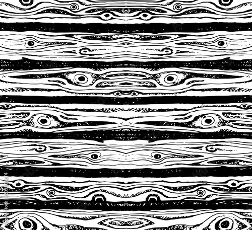 Background of wooden logs hand drawn