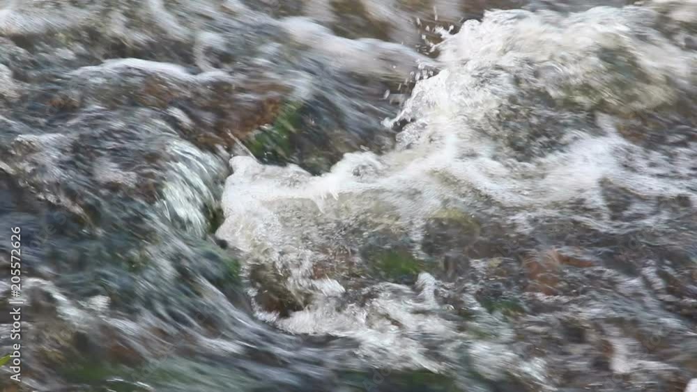 Close-up of water stream. Water flows in waterfall.
Close-up of water stream. Water flows in waterfall.