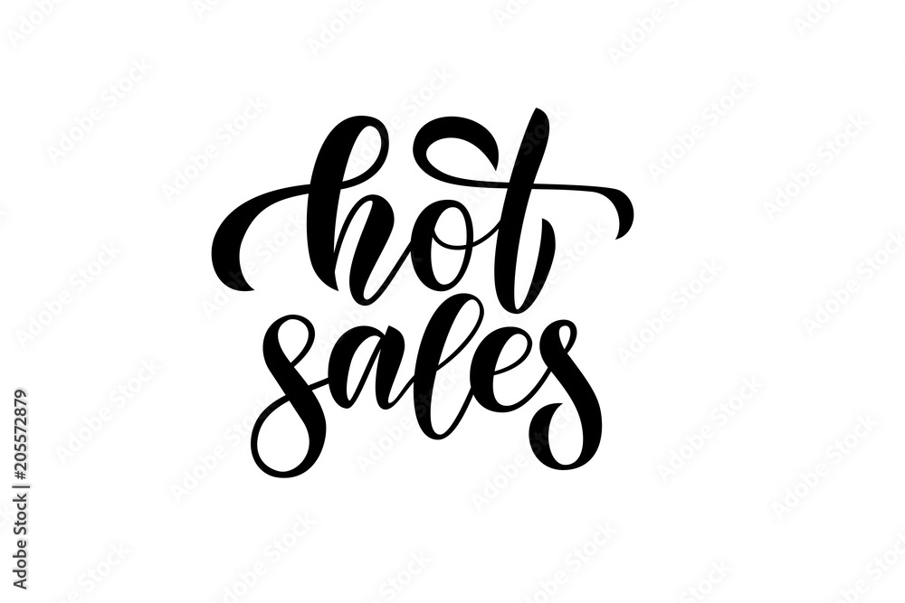 vector calligraphy phrase hot sales for banner icon tag card promotion of woman clothes cosmetics shop vector calligraphy phrase hot sales for banner icon tag card promotion of woman clothes cosmetics shop